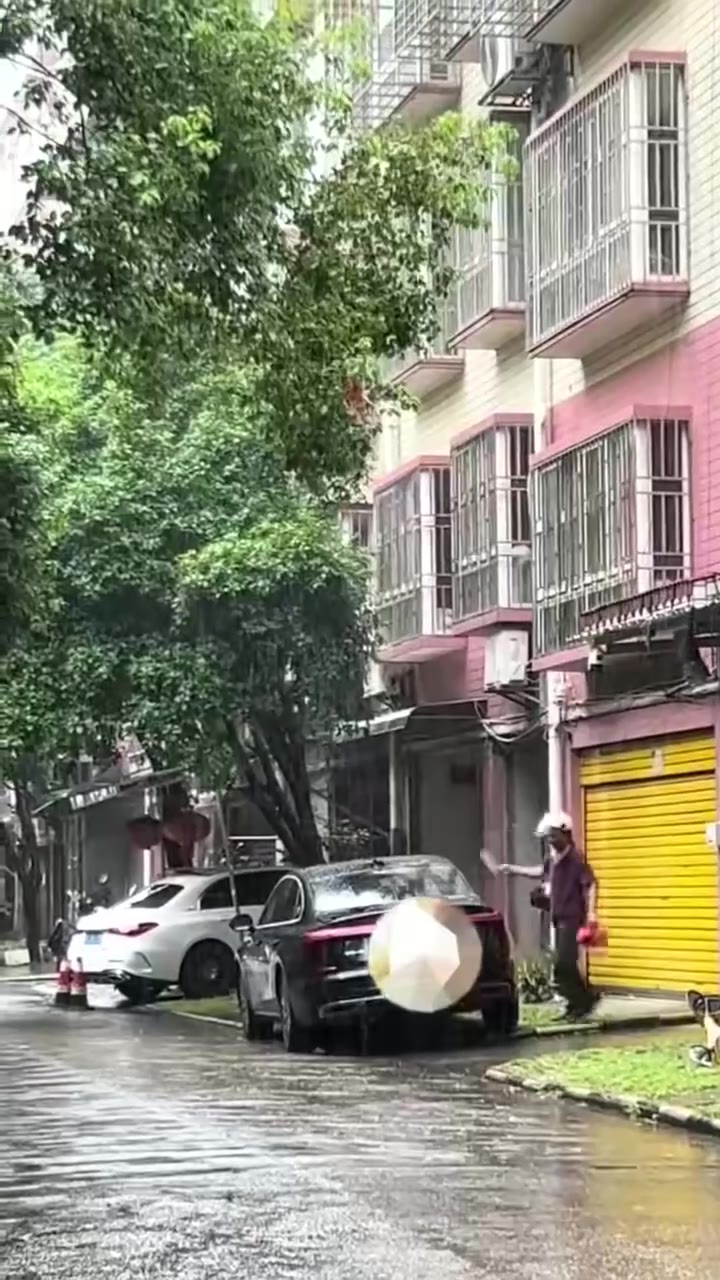 拿刀砍车，已经抓了 #砸车（视频 1/2）