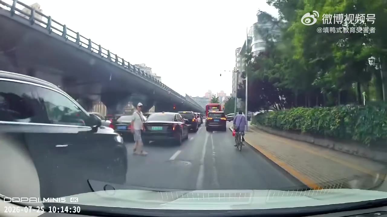 一个横穿马路，一个乱扔垃圾（视频 1/1）