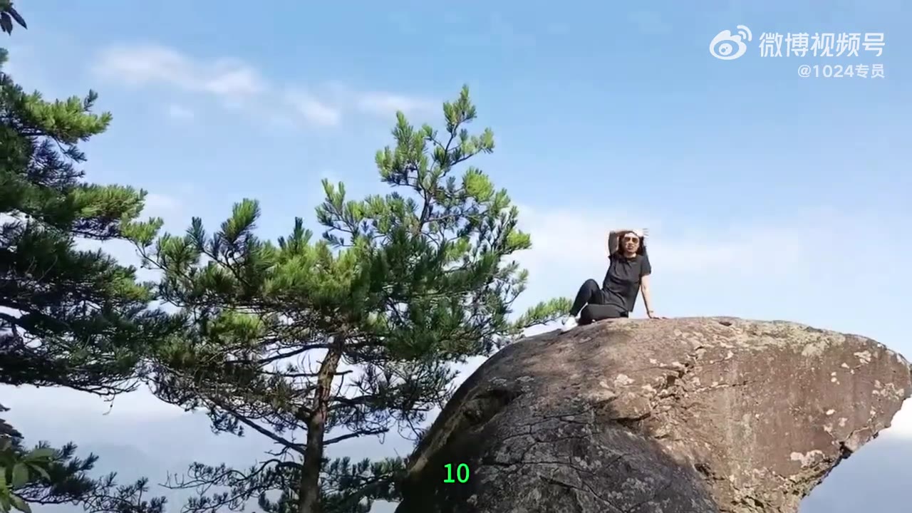 看上去就危险，下面朋友还让摆个“金鸡独立”（视频 1/1）