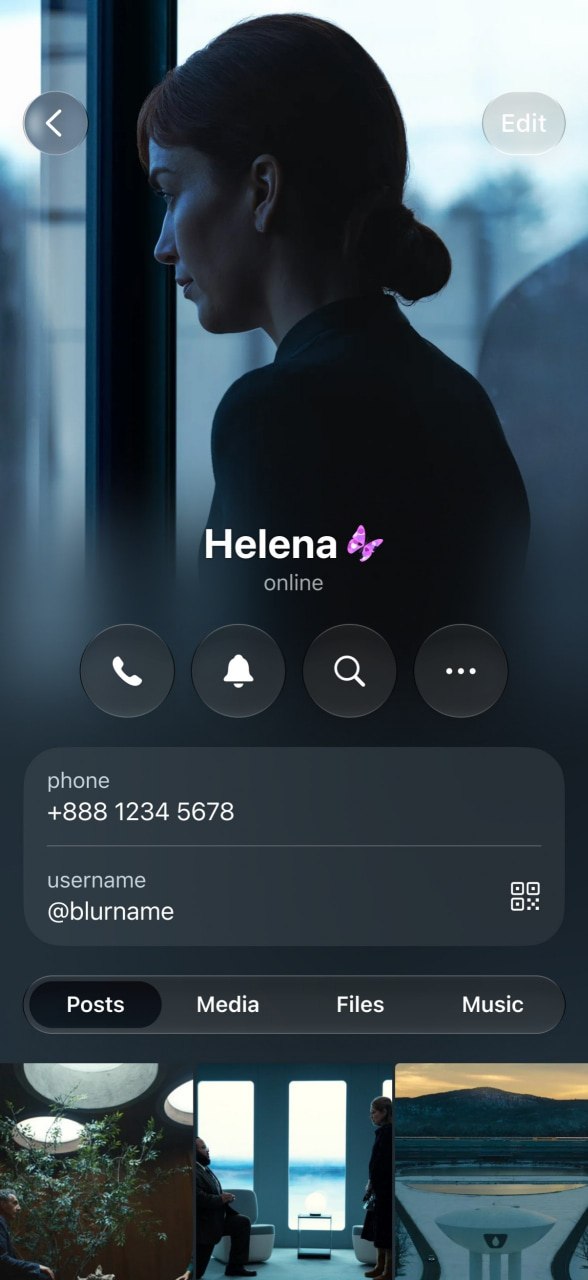 📱✨ Telegram个人资料页面或将迎来全新设计 ⠀ Telegram的一名设计师展示了正在开发中的新版界面,个人资料页面的整体风格可能很快发生明显变化。 …